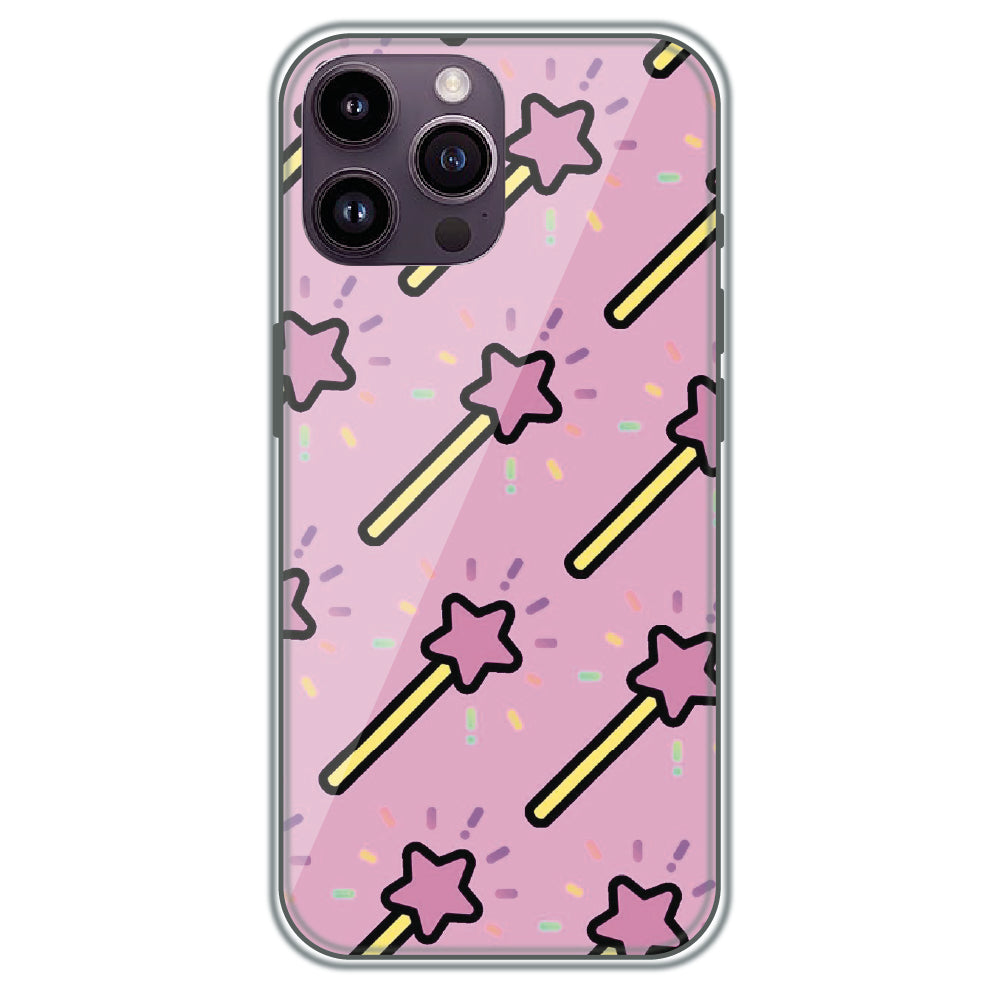 Magic Star Wands - Printed Silicone Case for Apple iPhone 16 Pro