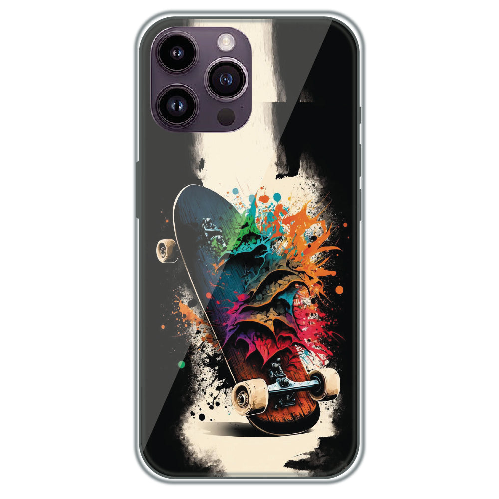 Splash Skate - Printed Silicone Case for Apple iPhone 16 Pro