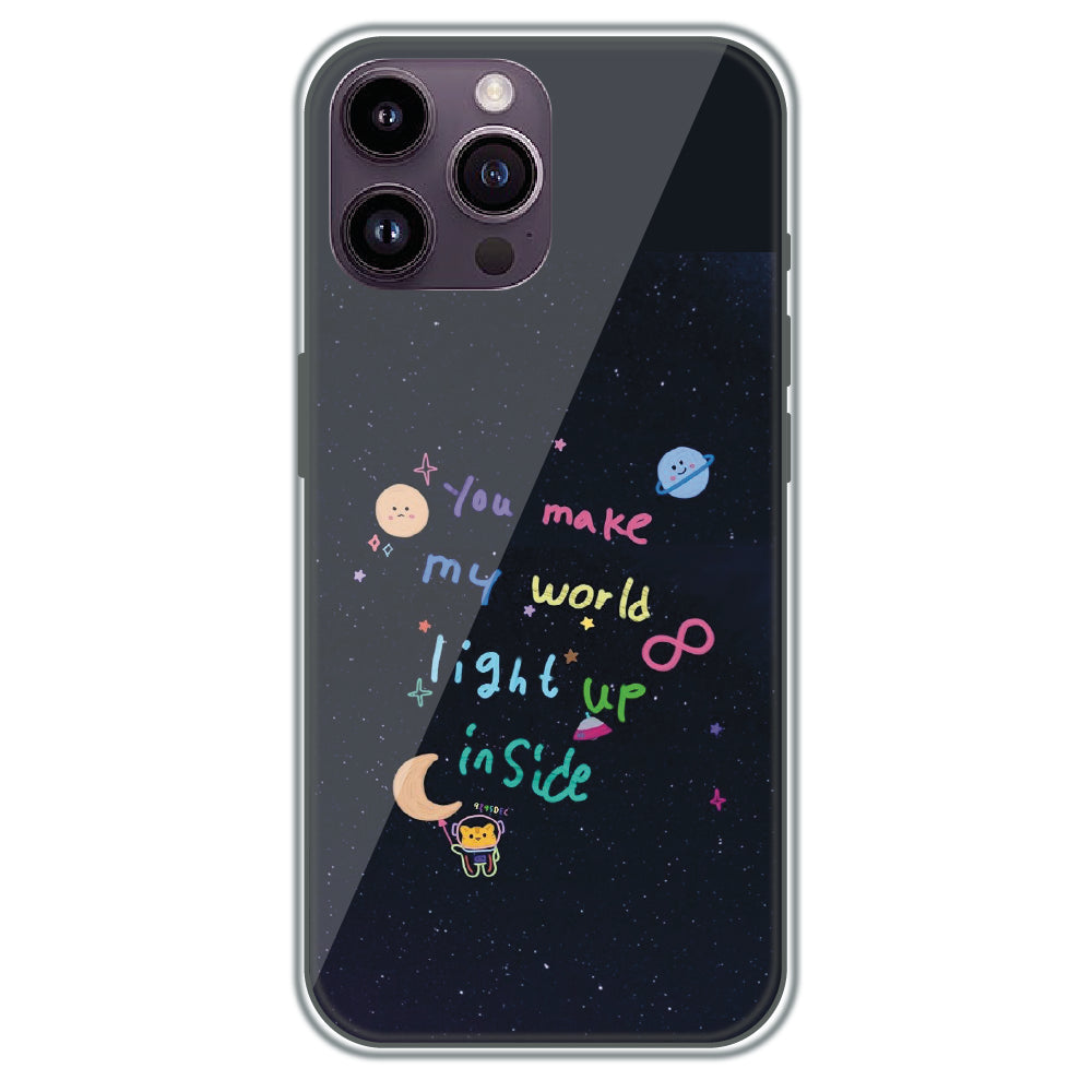 Starlight Love Note - Printed Silicone Case for Apple iPhone 16 Pro