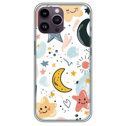 Starry Night Friends - Printed Silicone Case for Apple iPhone 16 Pro