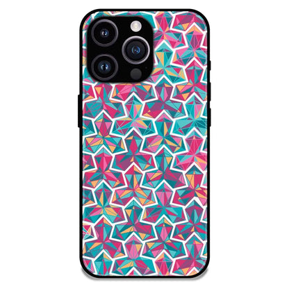 Colorful Abstract - Glossy Metal Silicone Case For Apple iPhone 16 Pro