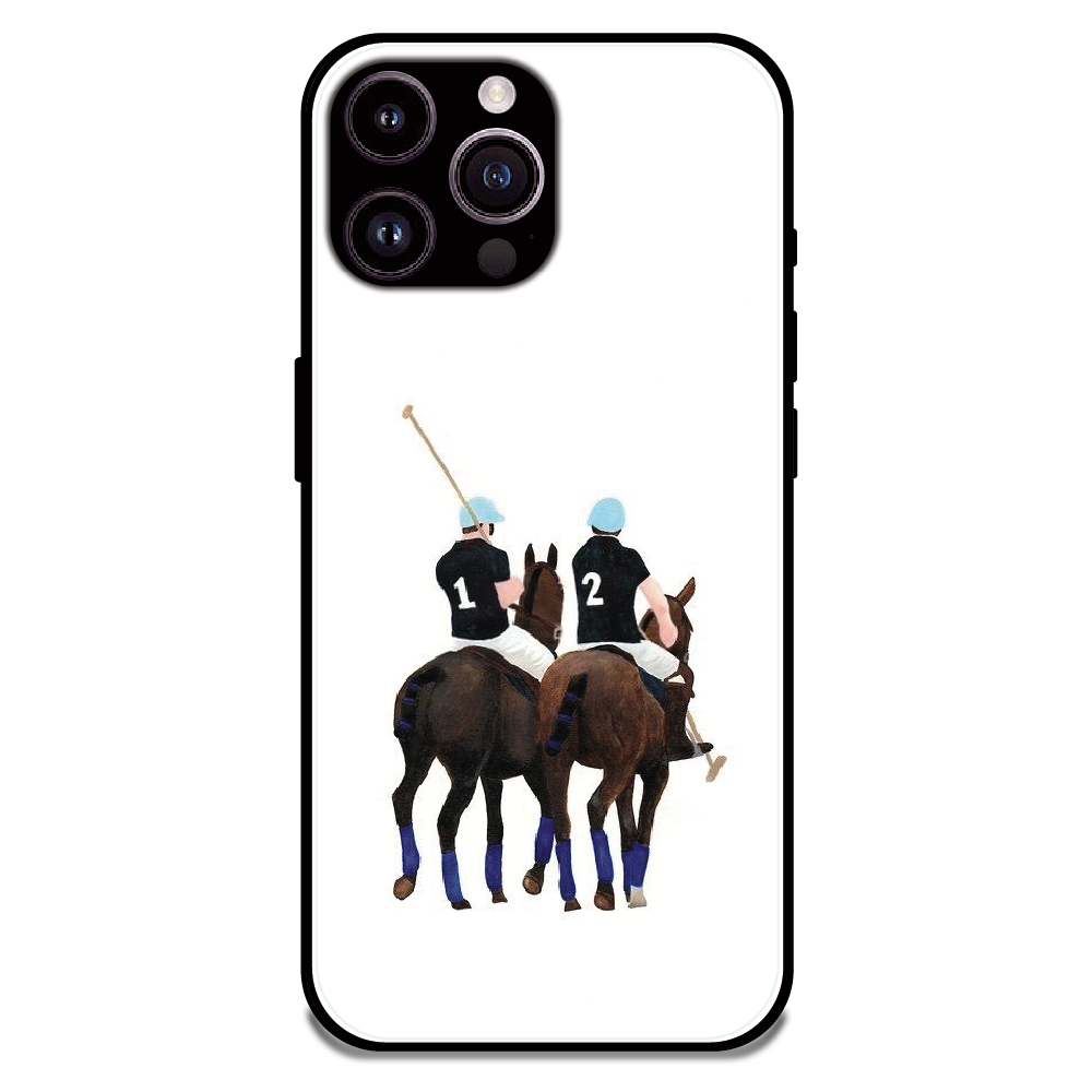 Polo Riders - Glossy Metal Silicone Case For Apple iPhone 16 Pro