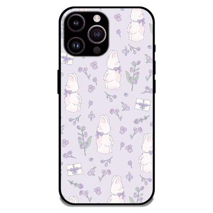 Lavender Bunny Gifts - Glossy Metal Silicone Case For Apple iPhone 16 Pro
