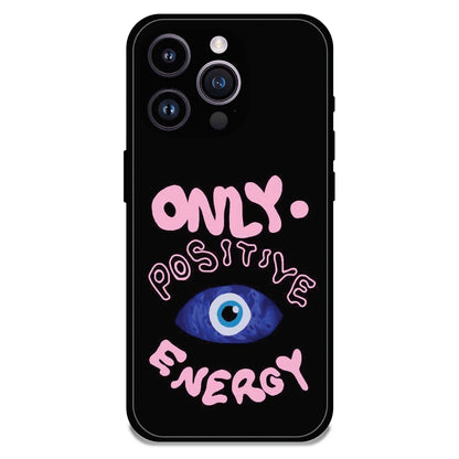 Only Positive Energy Evil Eye - Glossy Metal Silicone Case For Apple iPhone 16 Pro