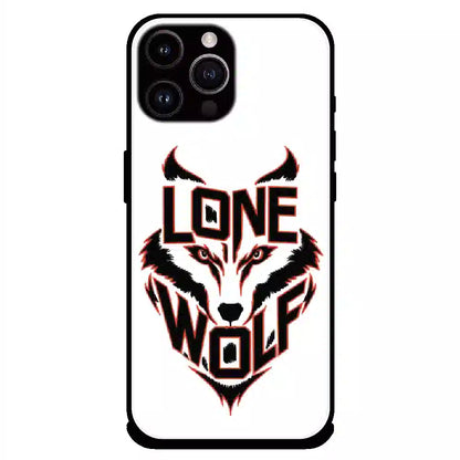 Lone Wolf Power Art - Glossy Metal Silicone Case For Apple iPhone 16 Pro