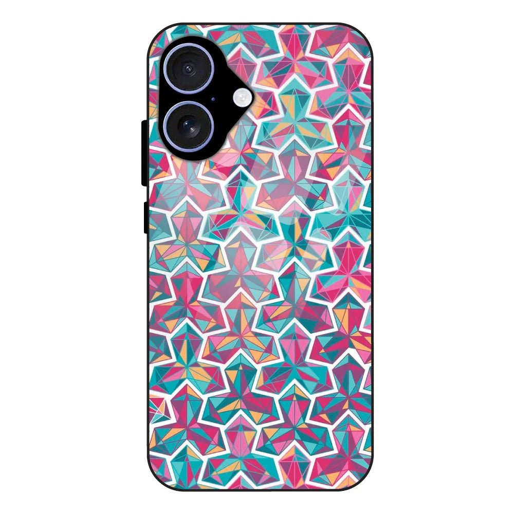 Colorful Abstract - Glass Case For Apple iPhone 16