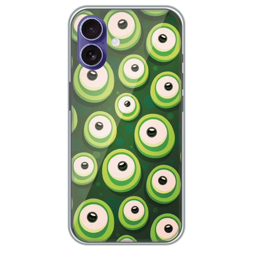 Alien Eyes - Printed Silicone Case for Apple iPhone 16