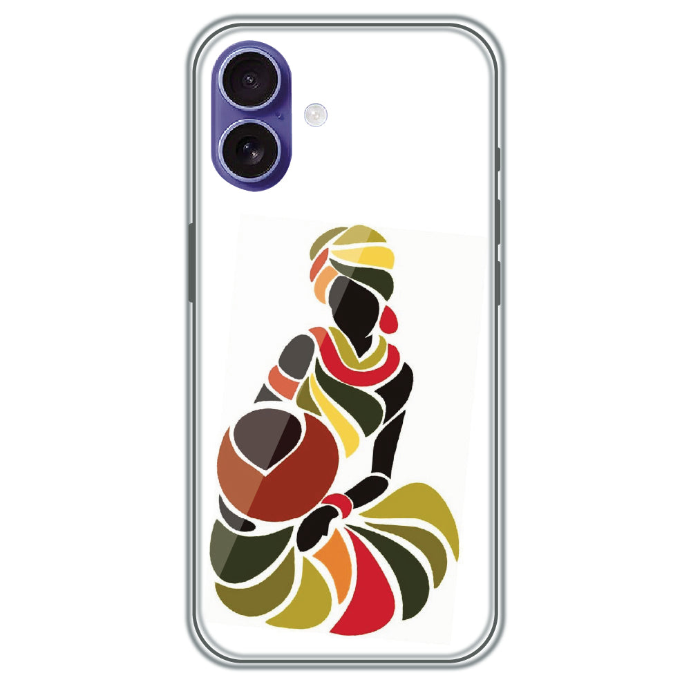 Colorful Silhouette - Printed Silicone Case for Apple iPhone 16