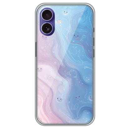 Dreamy Marble Smiles - Printed Silicone Case for Apple iPhone 16