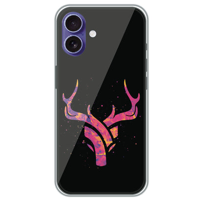 Neon Deer Antlers - Printed Silicone Case for Apple iPhone 16