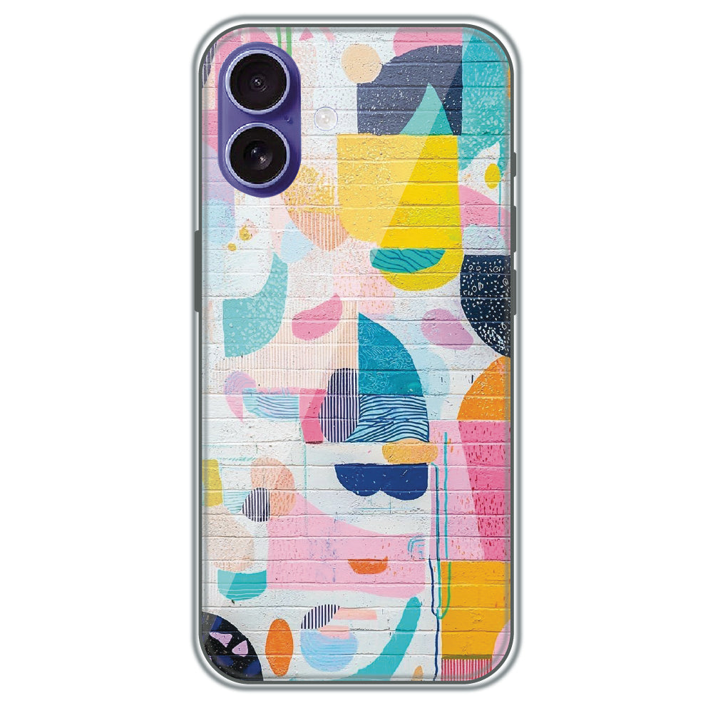 Painted Wall Mural - Printed Silicone Case for Apple iPhone 16