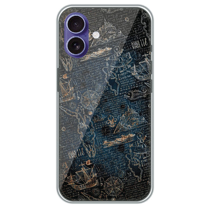 Pirate's Treasure Map - Printed Silicone Case for Apple iPhone 16