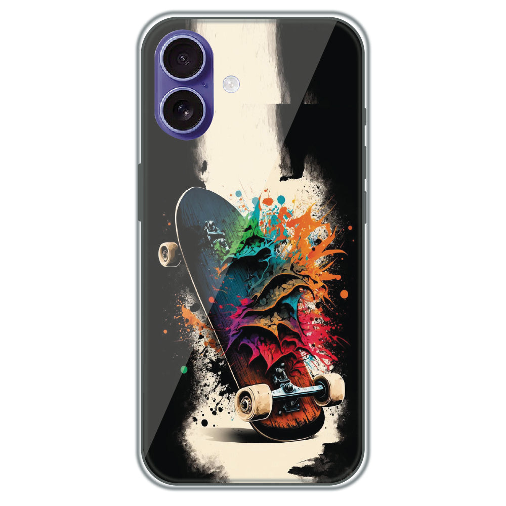 Splash Skate - Printed Silicone Case for Apple iPhone 16