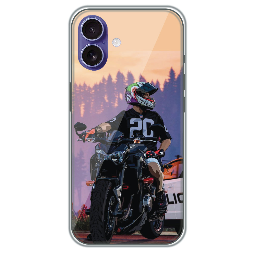 Sunset Rider - Printed Silicone Case for Apple iPhone 16