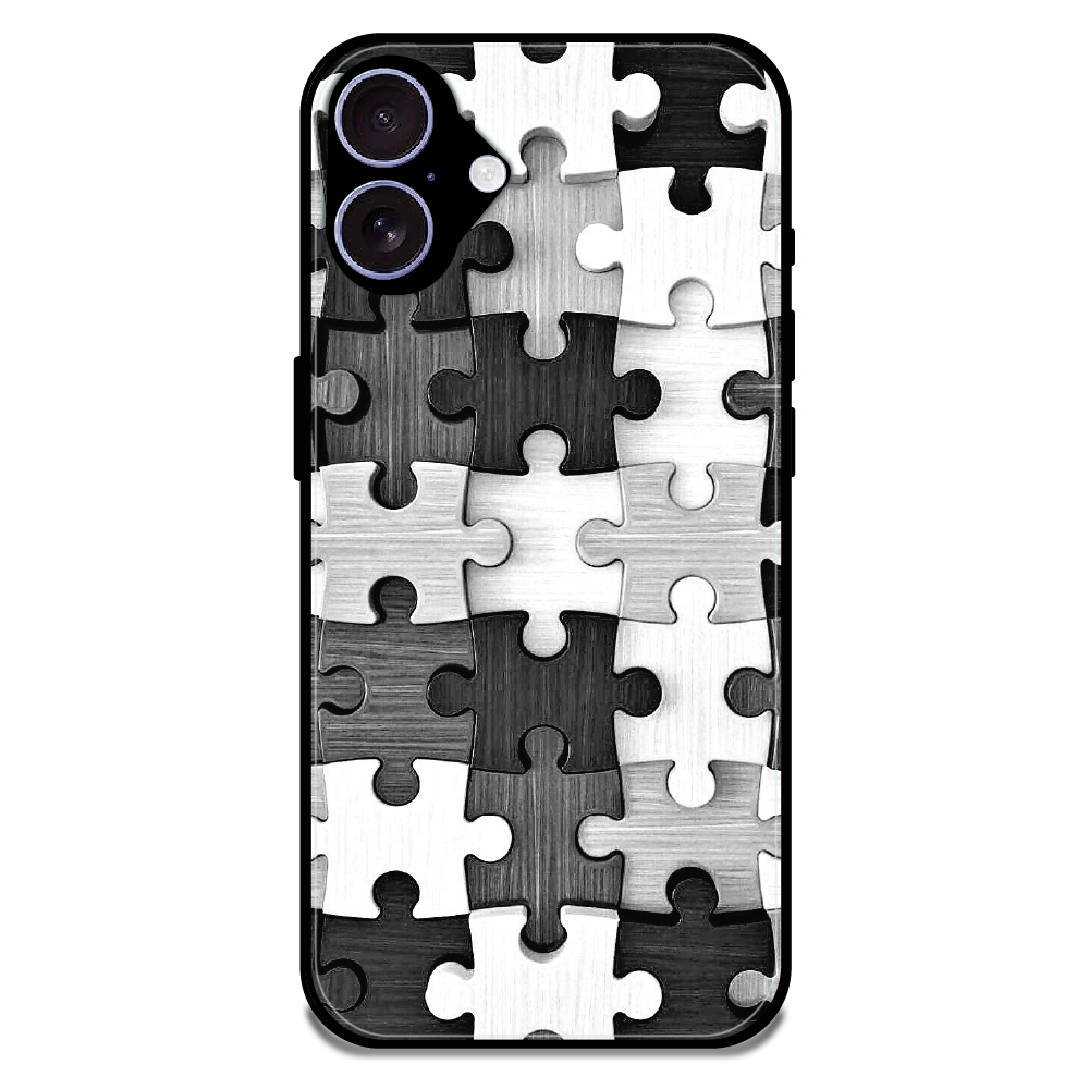 Maze - Glossy Metal Silicone Case For Apple iPhone 16