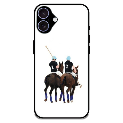 Polo Riders - Glossy Metal Silicone Case For Apple iPhone 16