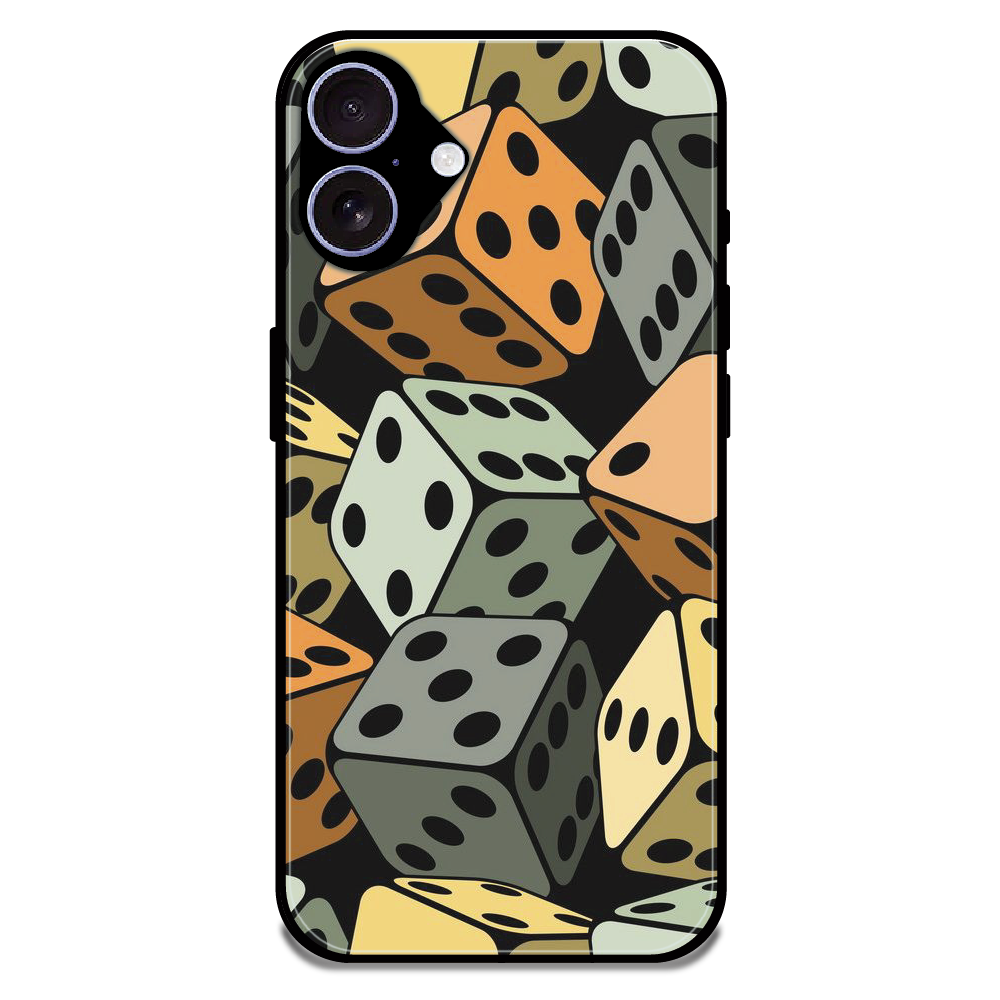 Dice - Glossy Metal Silicone Case For Apple iPhone 16