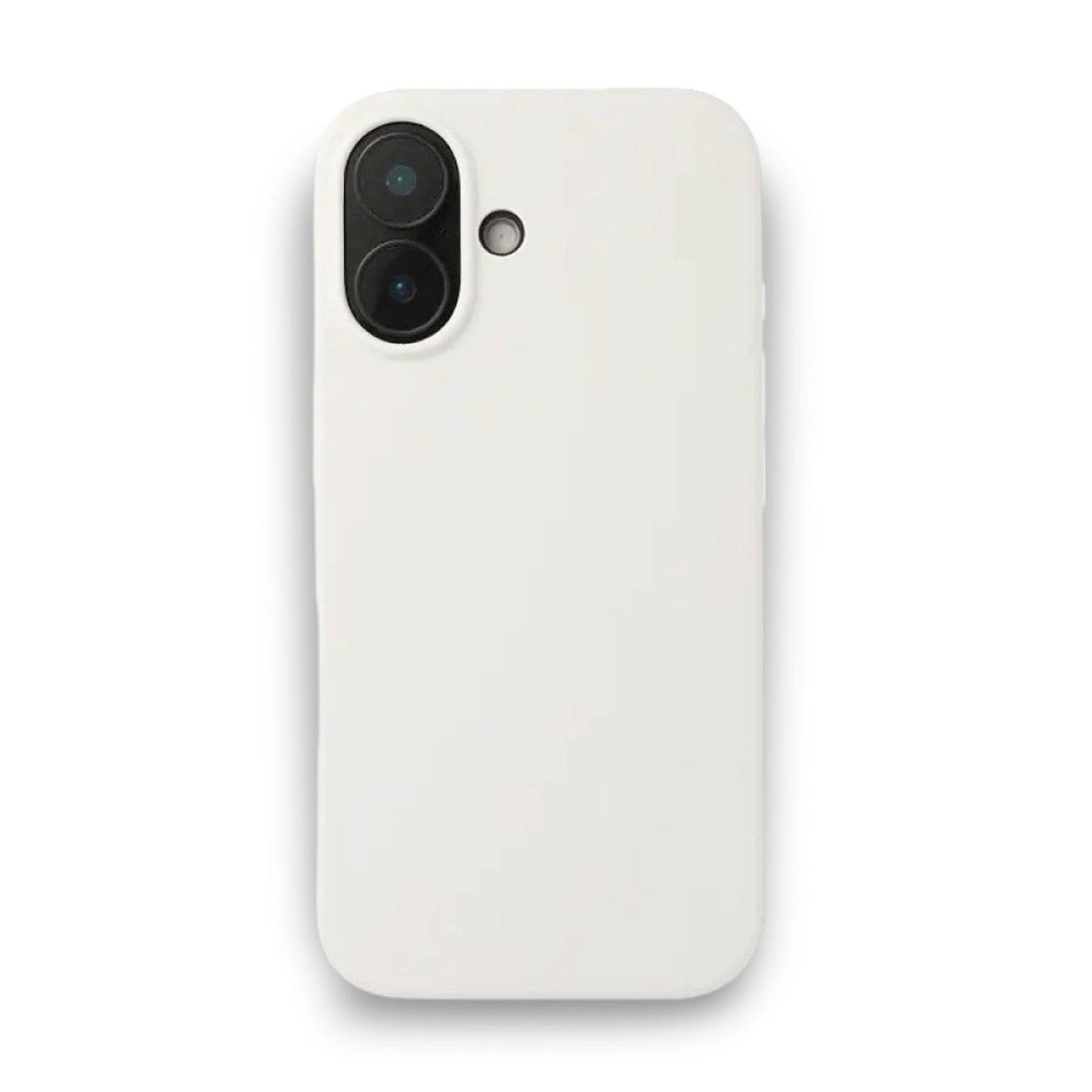 White Liquid Silicone Case For Apple iPhone Models