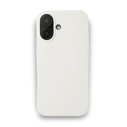 White Liquid Silicone Case For Apple iPhone Models