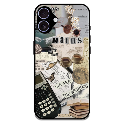 Study Vibes Maths - Glossy Metal Silicone Case For Apple iPhone 16