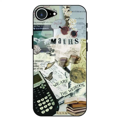 Study Vibes Maths - Glass Case For Apple iPhone 16e