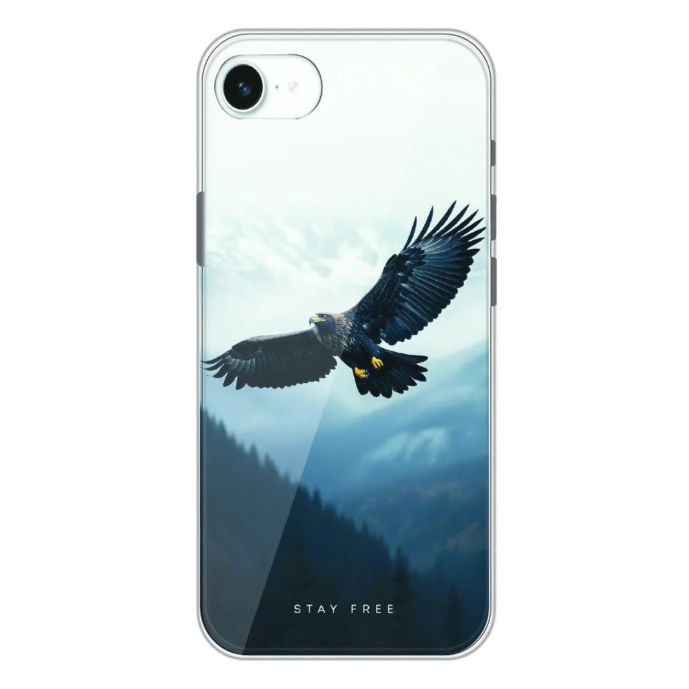 Stay Free Eagle Flight - Printed Silicone Case For Apple iPhone 16e