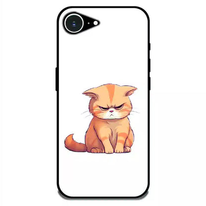 Grumpy Ginger Cat - Glossy Metal Silicone Case For Apple iPhone 16e