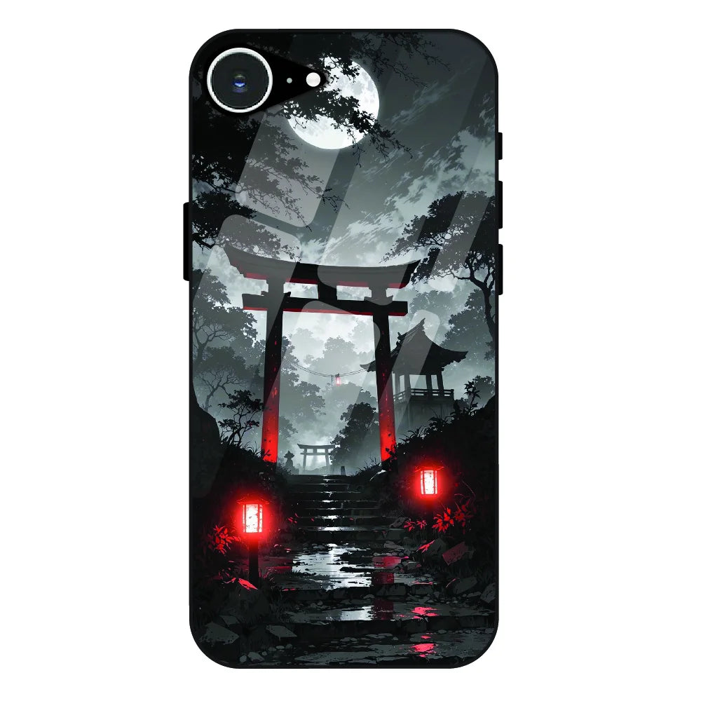 Midnight Torii Forest - Glass Case For Apple iPhone 16e