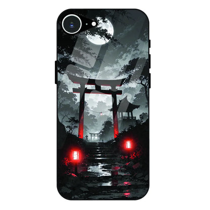 Midnight Torii Forest - Glass Case For Apple iPhone 16e