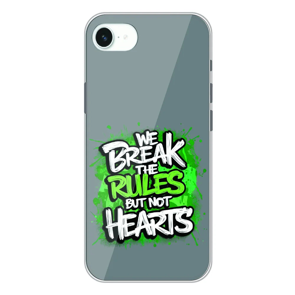 Break the Rules Quote - Printed Silicone Case For Apple iPhone 16e