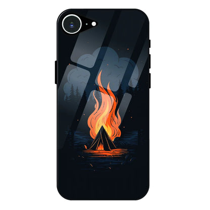 Midnight Campfire Adventure - Glass Case For Apple iPhone 16e