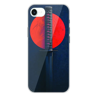Katana Minimal Japanese Aesthetic - Printed Silicone Case For Apple iPhone 16e