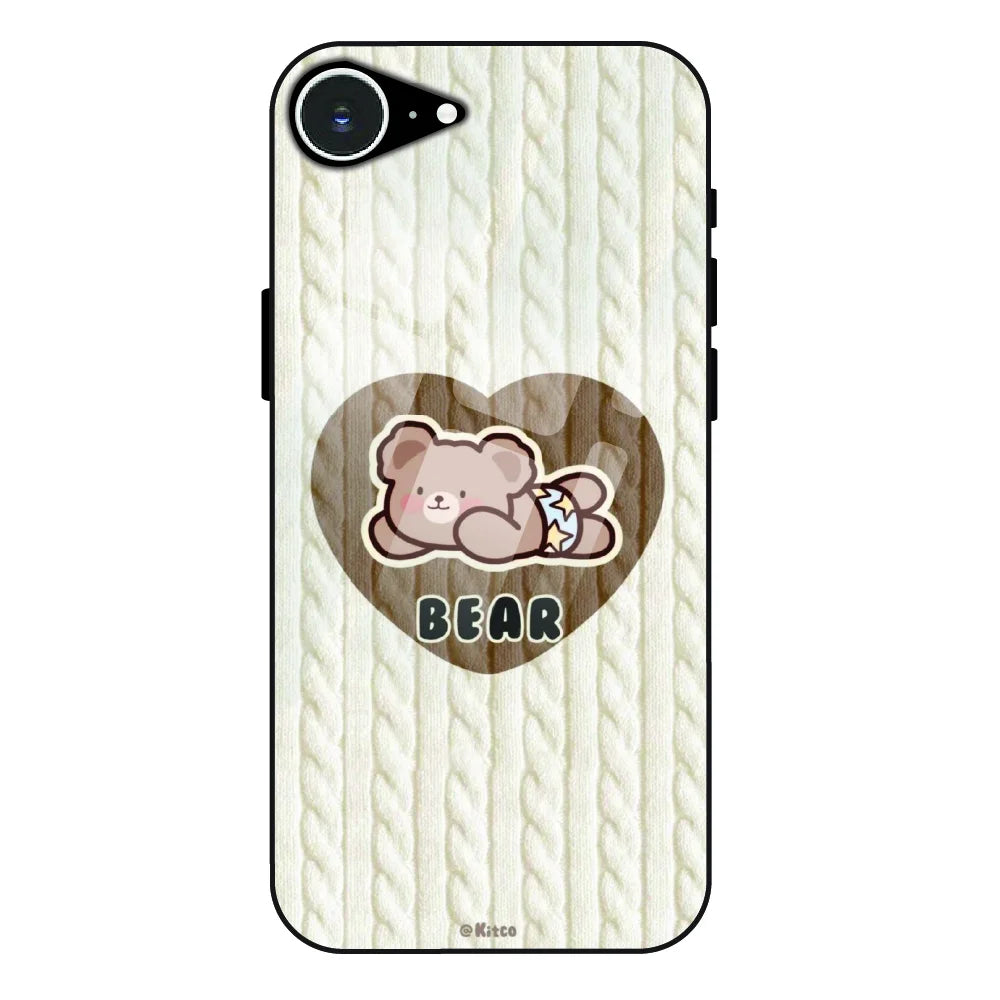 Bear Heart - Glass Case For Apple iPhone 16e