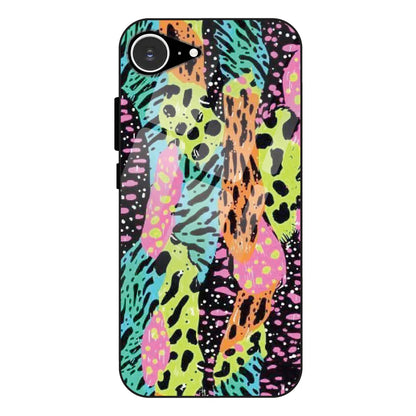 Colorful Artistic Paint Splash - Glass Case For Apple iPhone 16e