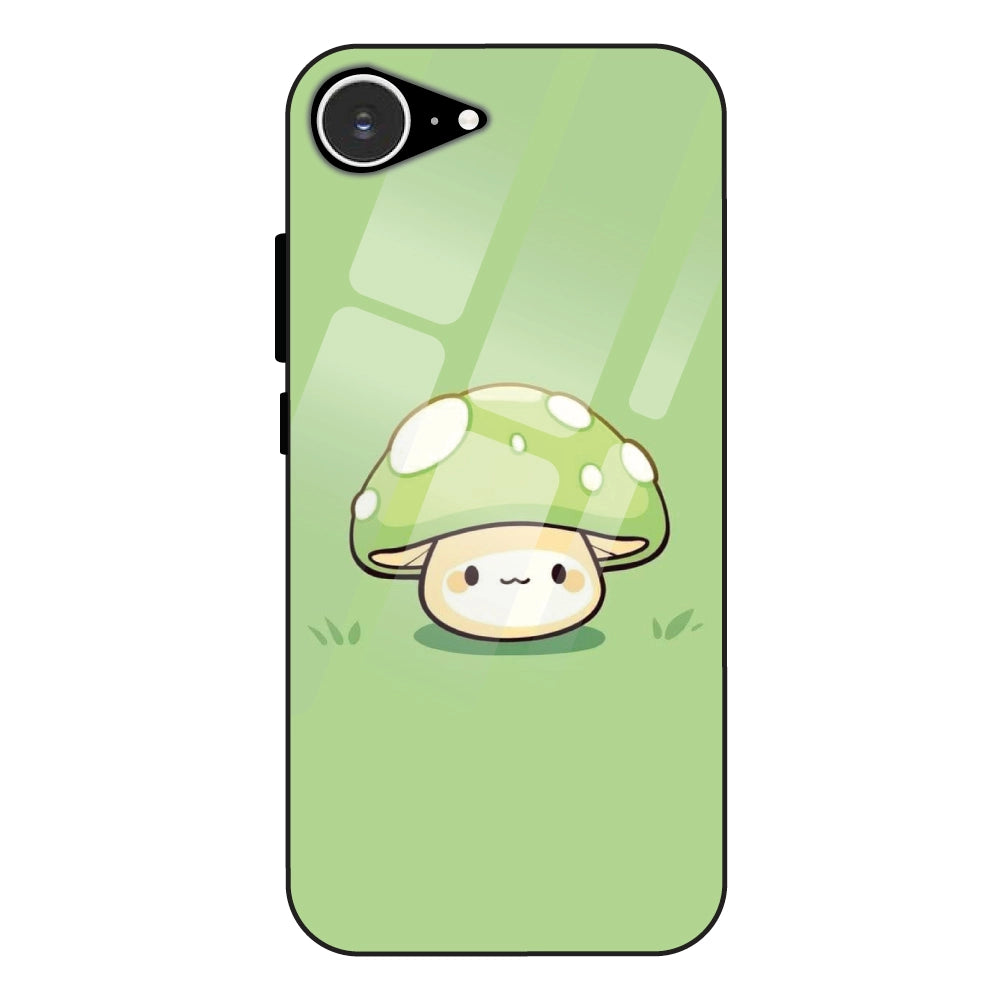 Cute Mushroom Character - Glass Case For Apple iPhone 16e