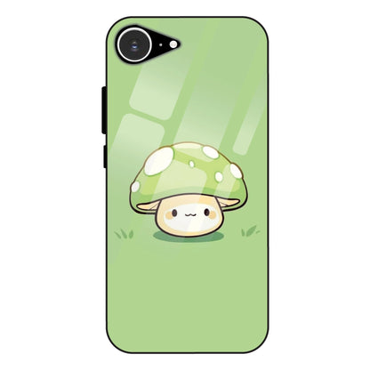 Cute Mushroom Character - Glass Case For Apple iPhone 16e