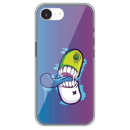 Chomp Pill Monster - Printed Silicone Case for Apple iPhone 16e