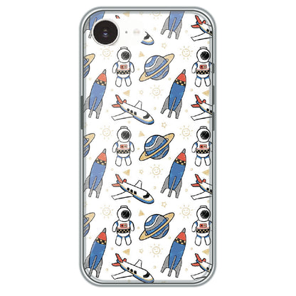Doodle Space Explorer - Printed Silicone Case for Apple iPhone 16e