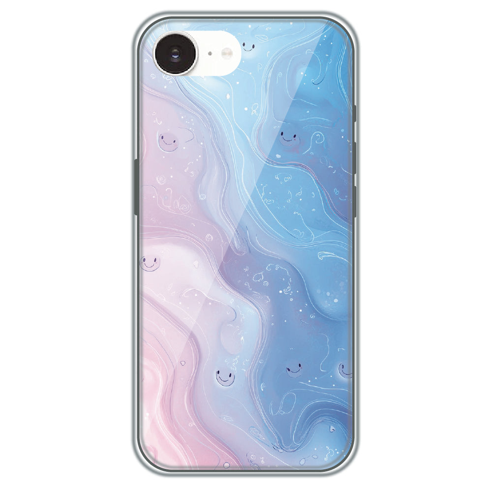 Dreamy Marble Smiles - Printed Silicone Case for Apple iPhone 16e
