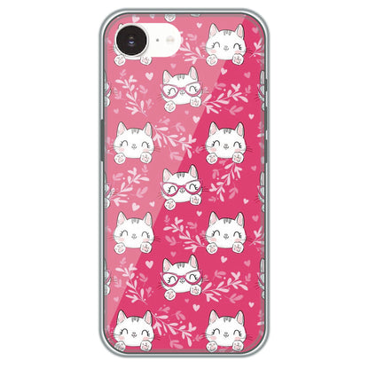 Kitty in Pink - Printed Silicone Case for Apple iPhone 16e