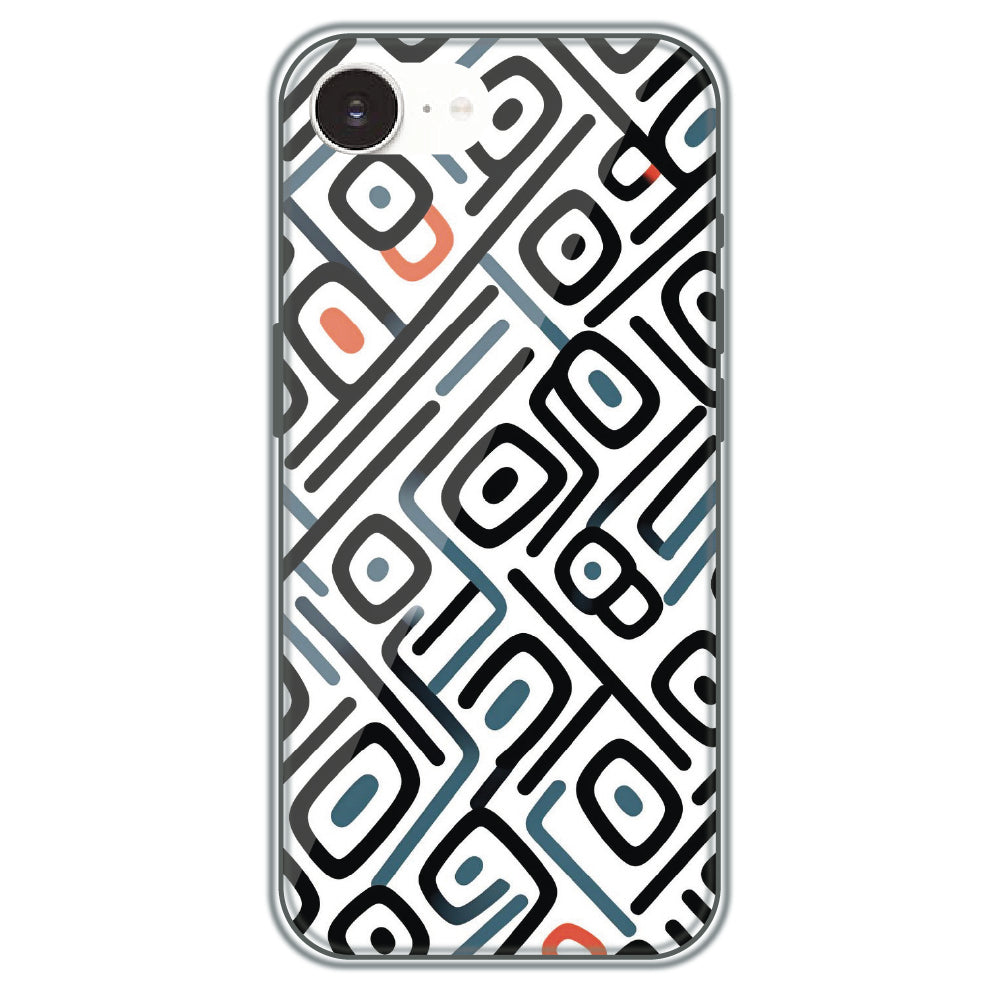 Monochrome Maze - Printed Silicone Case for Apple iPhone 16e