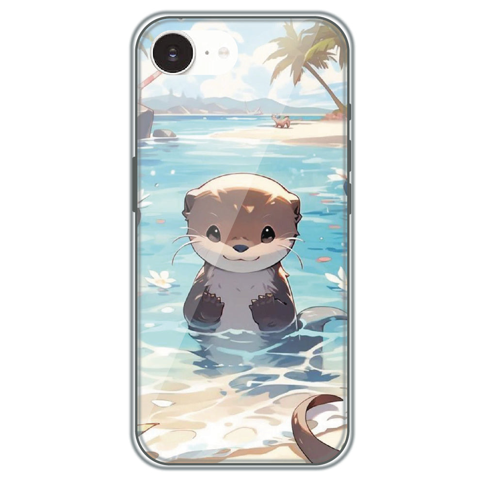 Ocean Otter Buddy - Printed Silicone Case for Apple iPhone 16e