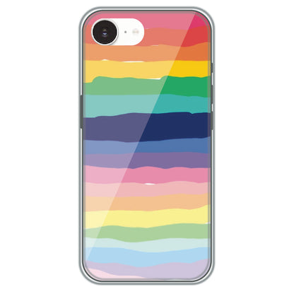 Rainbow Stripes - Printed Silicone Case for Apple iPhone 16e