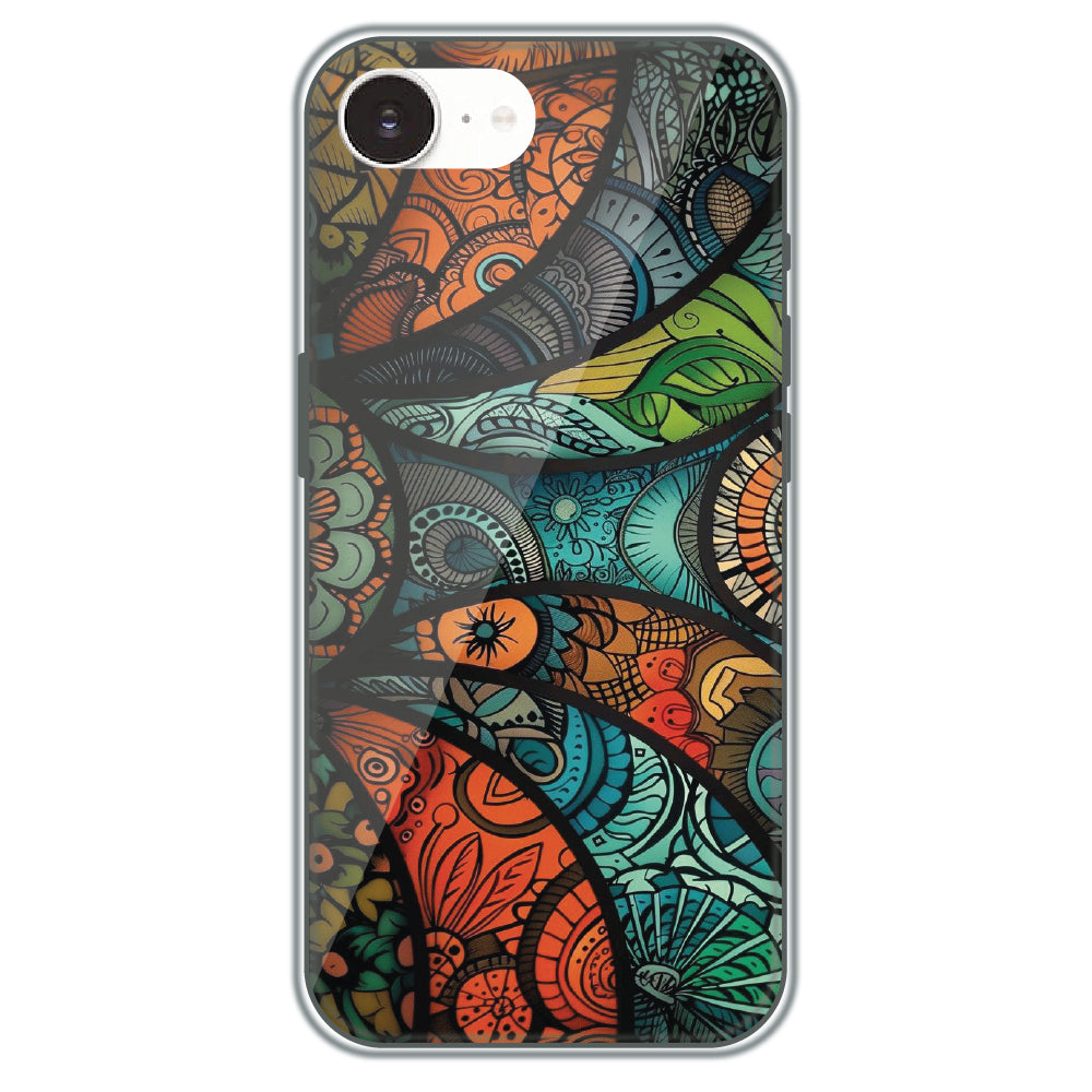 Stained Glass Paisley - Printed Silicone Case for Apple iPhone 16e