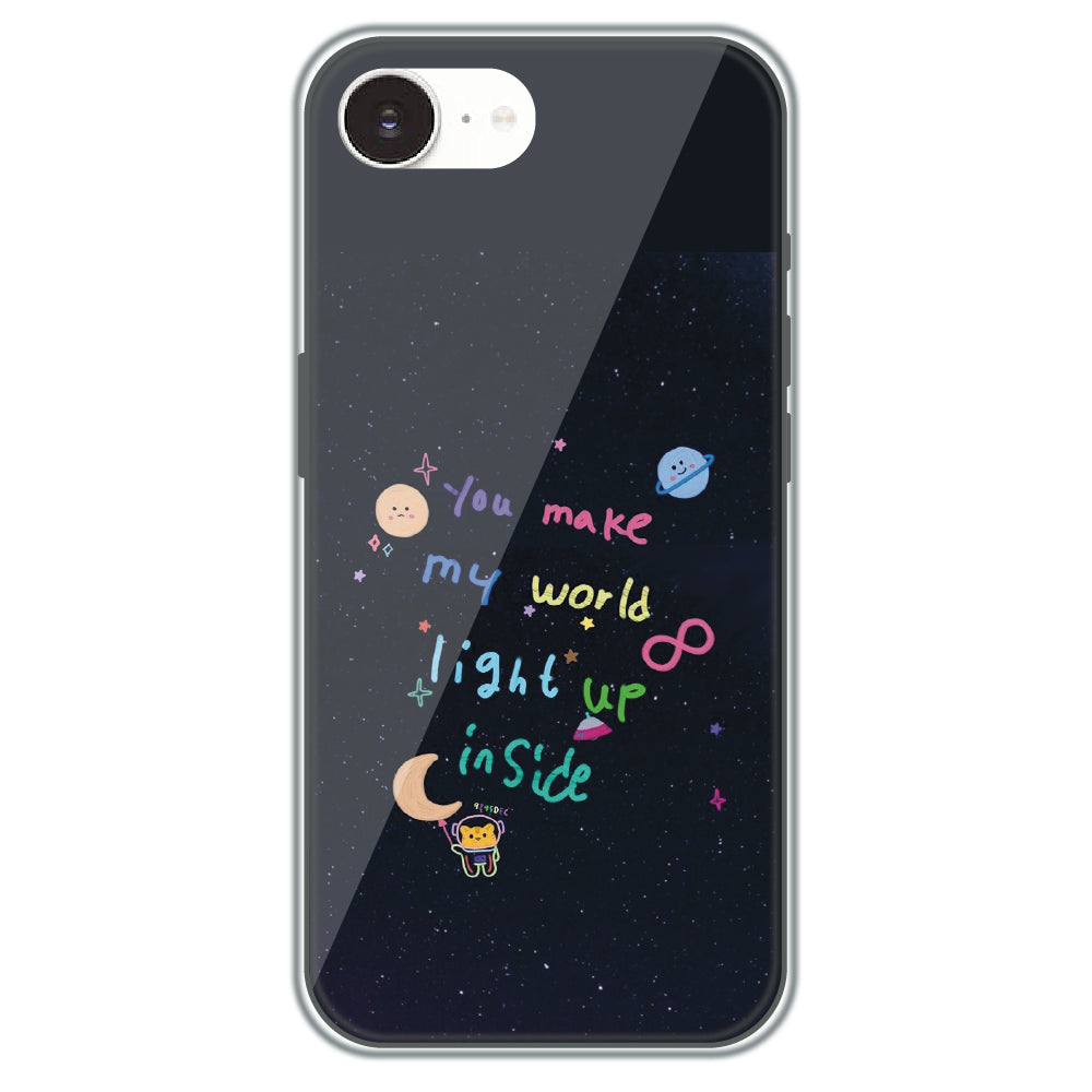 Starlight Love Note - Printed Silicone Case for Apple iPhone 16e