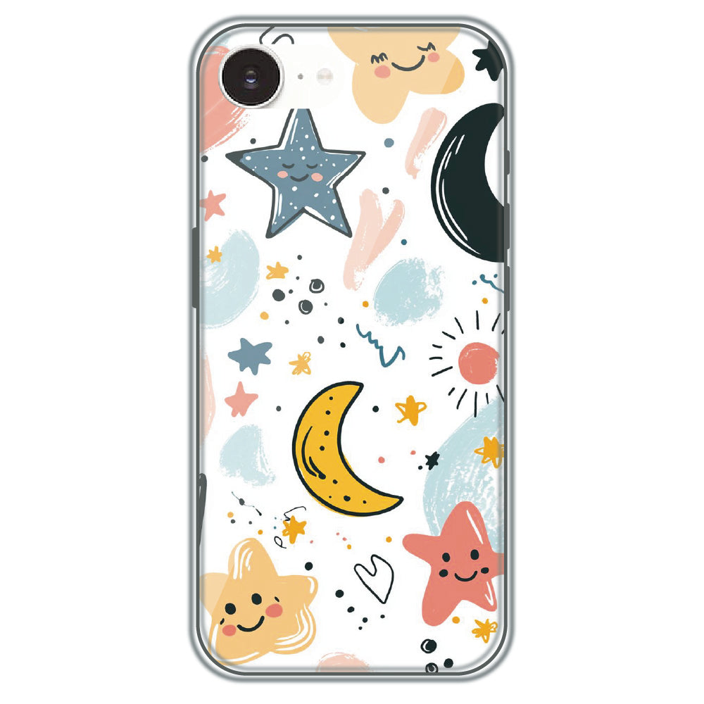 Starry Night Friends - Printed Silicone Case for Apple iPhone 16e