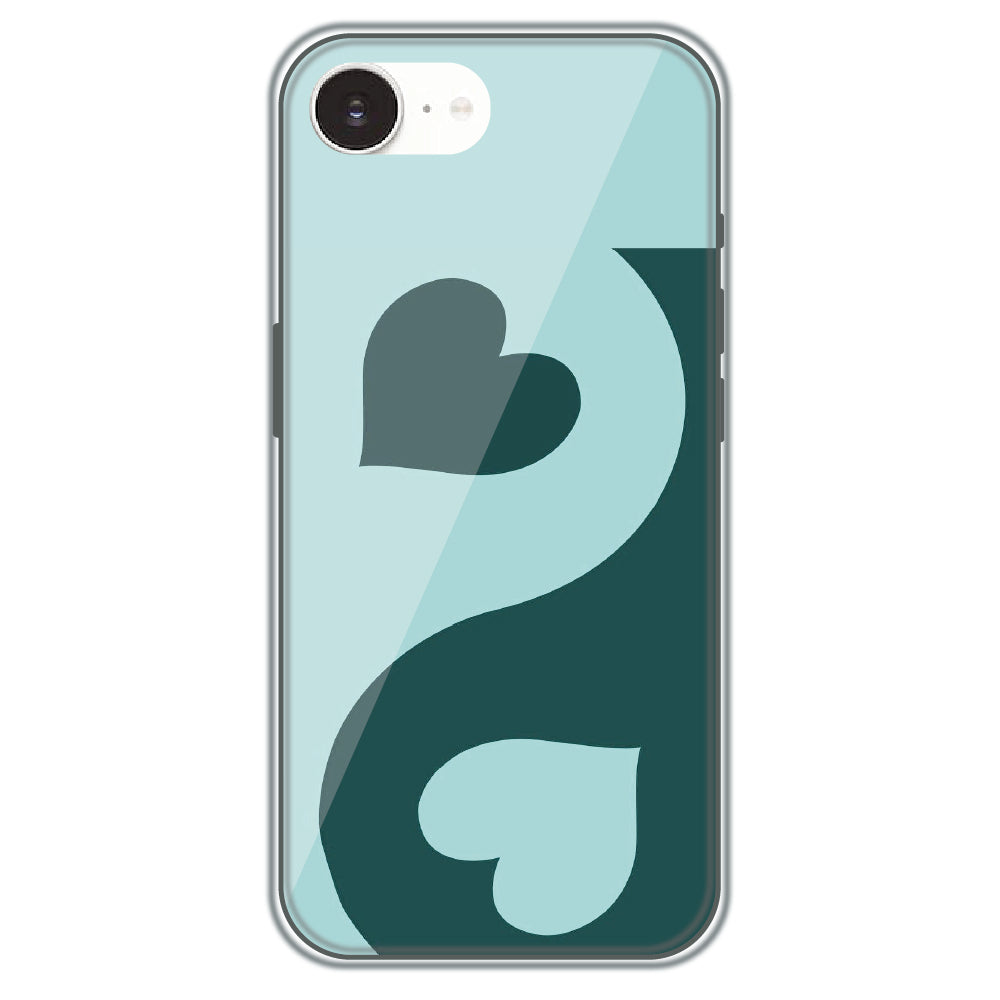 Yin Yang Hearts - Printed Silicone Case for Apple iPhone 16e