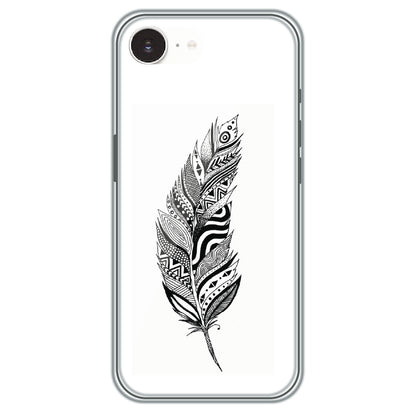 Zentangle Feather - Printed Silicone Case for Apple iPhone 16e