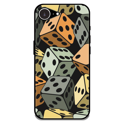 Dice - Glossy Metal Silicone Case For Apple iPhone 16e