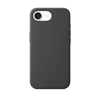 Black Liquid Silicone Case For Apple iPhone Models